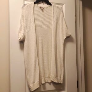 Loft Short sleeve sweater cardigan, M